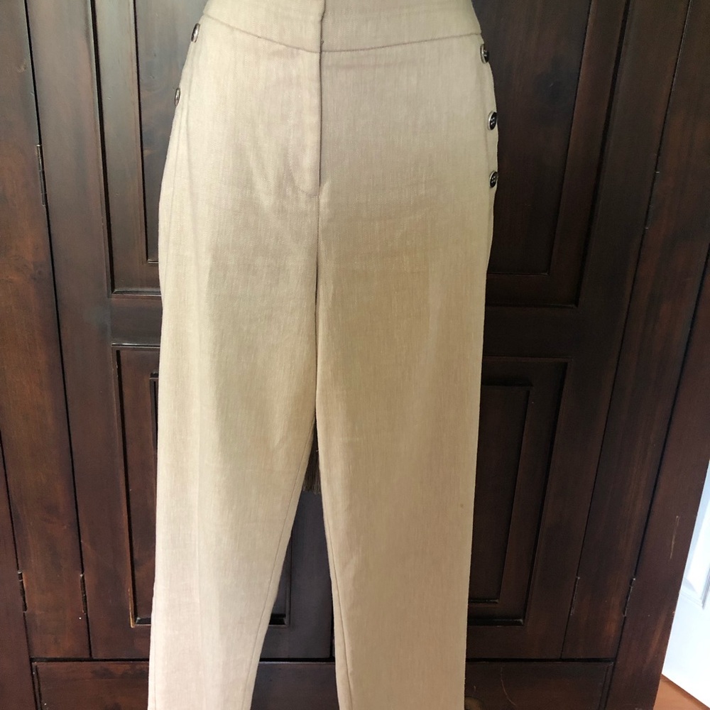 7th Ave Design Studio Tan Pencil Pant Size 10